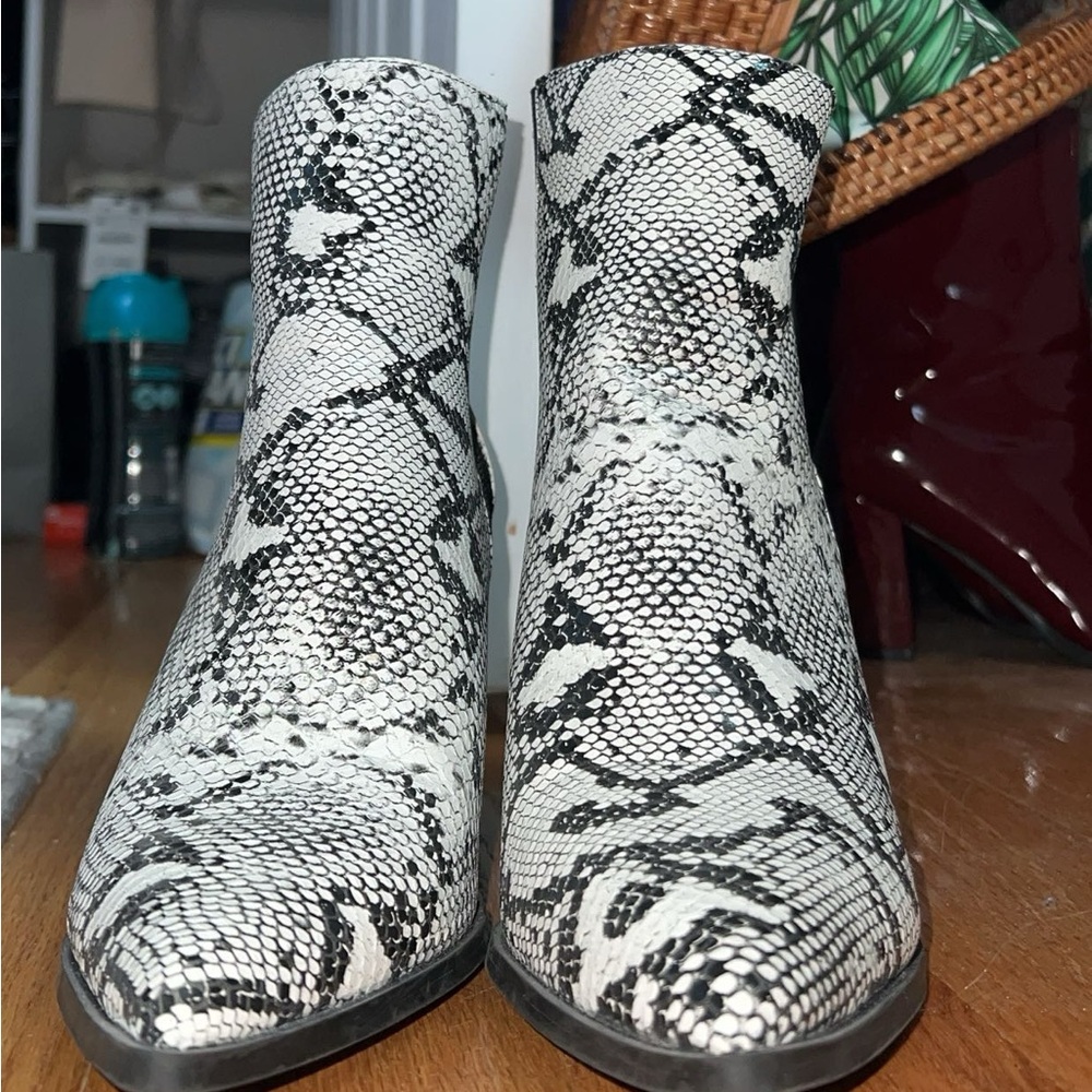 Snake Skin Booties
